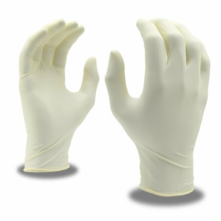 CORDOVA Cordova Silver, Latex Disposable Gloves, 4.5 mil Palm, Latex, Powdered, S, 12 PK, White 4020S